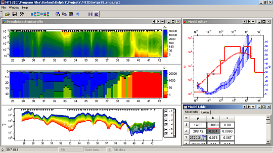 ZondMT1d — 1D MT, AMT, RMT data interpretation. Controlled source