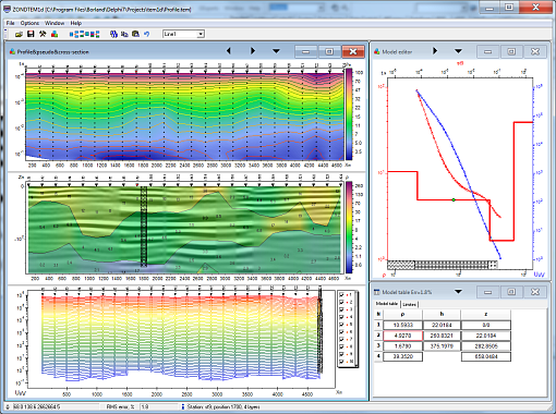  ZondTEM1d — 1D TEM sounding data interpretation