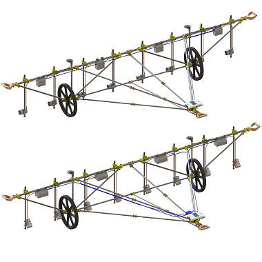 MagCart - non-magnetic multi-sensor gradiometer cart for archaeological studies