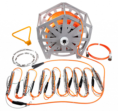 GStreamer - 3C multi-level downhole seismic array with spring anchoring